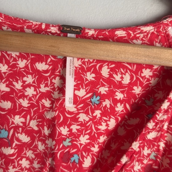 Free People in Full Bloom Dress, Red Combo XS - Picture 5 of 12
